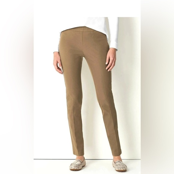 J. Jill Women Pants‎ Precision Stretch khaki Sz 14 Business Casual Office wear - Picture 1 of 10